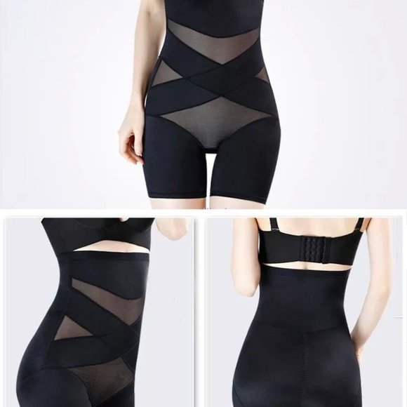 Tummy Control Shapewear Thigh Slimmer, Breathable High-Waist Short, Body Shaper - Picture 6 of 7